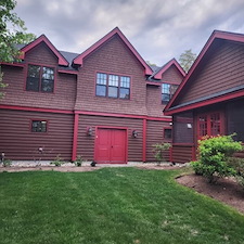 Lake House Exterior Painting Lake Region Laconia, NH 1